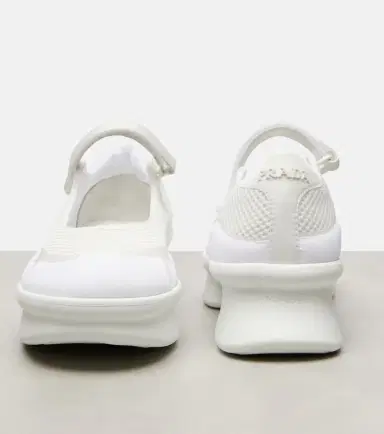 Prada Wavy mesh Mary Jane flats | Thumbnail 4 Prada Wavy mesh Mary Jane flats | Thumbnail 4