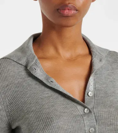 Gucci Cashmere and silk polo sweater | Thumbnail 4 Gucci Cashmere and silk polo sweater | Thumbnail 4