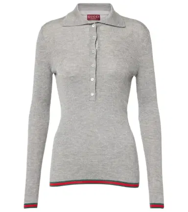 Gucci Cashmere and silk polo sweater | Thumbnail 1 Gucci Cashmere and silk polo sweater | Thumbnail 1
