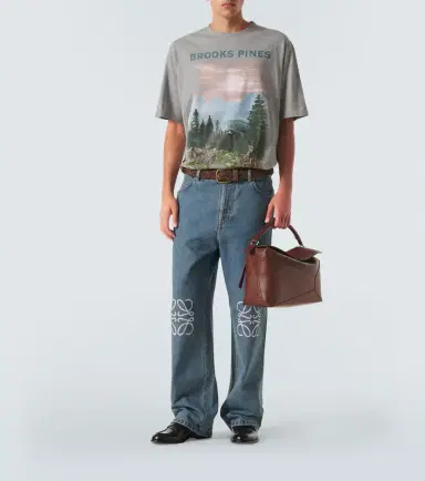 Loewe Anagram wide-leg jeans | Thumbnail 3 Loewe Anagram wide-leg jeans | Thumbnail 3