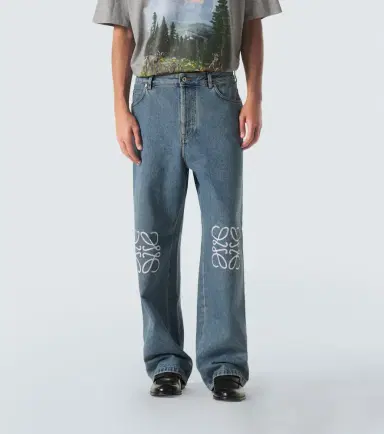 Loewe Anagram wide-leg jeans | Thumbnail 5 Loewe Anagram wide-leg jeans | Thumbnail 5