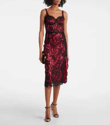 Dolce & Gabbana Floral cotton-blend lace slip dress | Thumbnail 2 Dolce & Gabbana Floral cotton-blend lace slip dress | Thumbnail 2