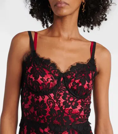 Dolce & Gabbana Floral cotton-blend lace slip dress | Thumbnail 4 Dolce & Gabbana Floral cotton-blend lace slip dress | Thumbnail 4