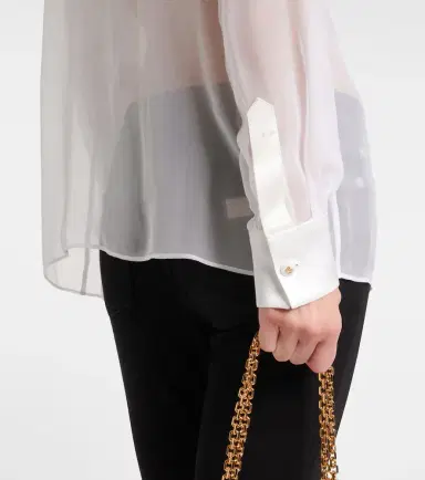 Dolce & Gabbana Bow-detail silk chiffon shirt | Thumbnail 4 Dolce & Gabbana Bow-detail silk chiffon shirt | Thumbnail 4