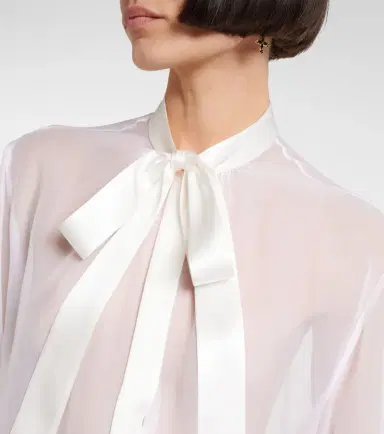Dolce & Gabbana Bow-detail silk chiffon shirt | Thumbnail 5 Dolce & Gabbana Bow-detail silk chiffon shirt | Thumbnail 5