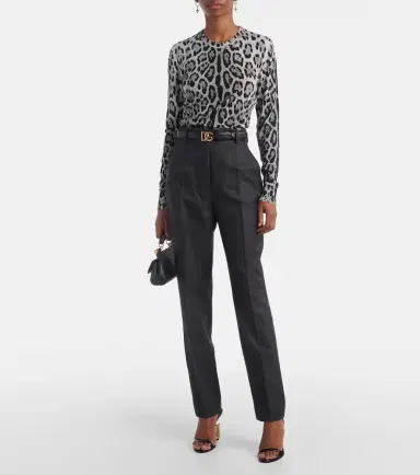 Dolce & Gabbana Animal-print silk sweater | Thumbnail 2 Dolce & Gabbana Animal-print silk sweater | Thumbnail 2