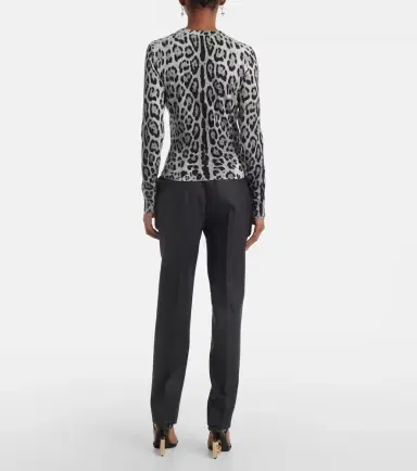 Dolce & Gabbana Animal-print silk sweater | Thumbnail 3 Dolce & Gabbana Animal-print silk sweater | Thumbnail 3