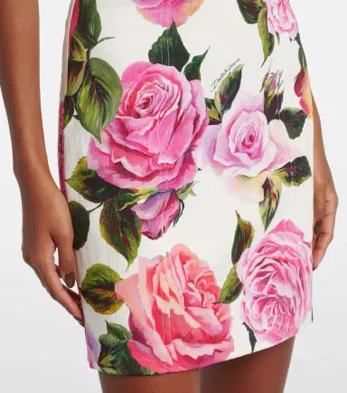 Dolce & Gabbana Floral cotton-blend minidress | Thumbnail 2 Dolce & Gabbana Floral cotton-blend minidress | Thumbnail 2