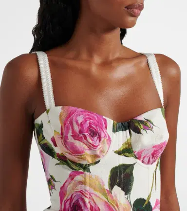 Dolce & Gabbana Floral cotton-blend minidress | Thumbnail 5 Dolce & Gabbana Floral cotton-blend minidress | Thumbnail 5