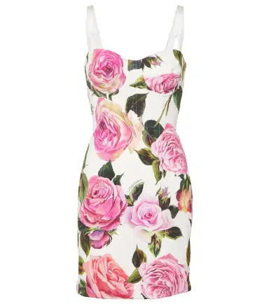 Dolce & Gabbana Floral cotton-blend minidress | Thumbnail 1 Dolce & Gabbana Floral cotton-blend minidress | Thumbnail 1