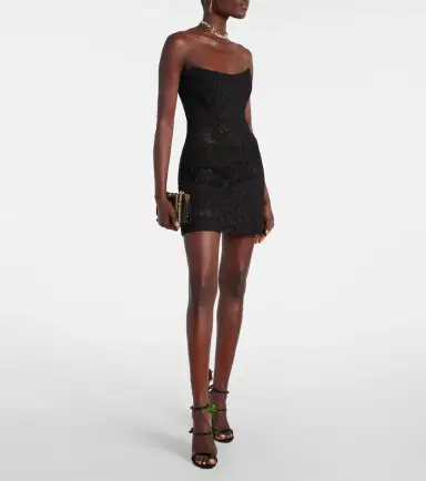 Dolce & Gabbana Floral cotton-blend lace minidress | Thumbnail 4 Dolce & Gabbana Floral cotton-blend lace minidress | Thumbnail 4