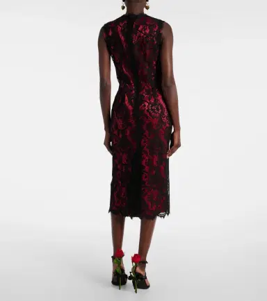 Dolce & Gabbana Cotton-blend lace midi dress | Thumbnail 5 Dolce & Gabbana Cotton-blend lace midi dress | Thumbnail 5