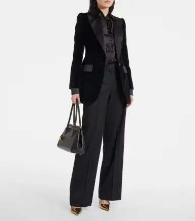 Dolce & Gabbana Tie-neck silk-blend satin blouse | Thumbnail 3 Dolce & Gabbana Tie-neck silk-blend satin blouse | Thumbnail 3