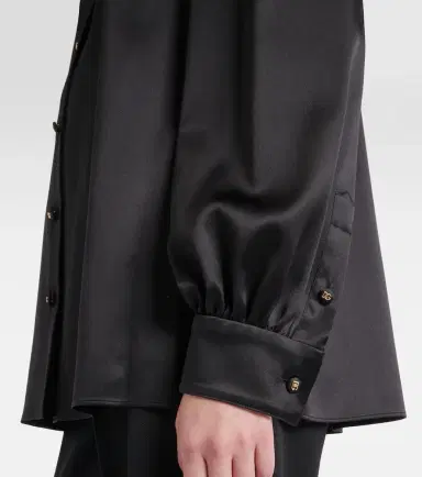 Dolce & Gabbana Tie-neck silk-blend satin blouse | Thumbnail 6 Dolce & Gabbana Tie-neck silk-blend satin blouse | Thumbnail 6