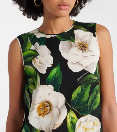 Dolce & Gabbana Floral silk-blend charmeuse top | Thumbnail 2 Dolce & Gabbana Floral silk-blend charmeuse top | Thumbnail 2