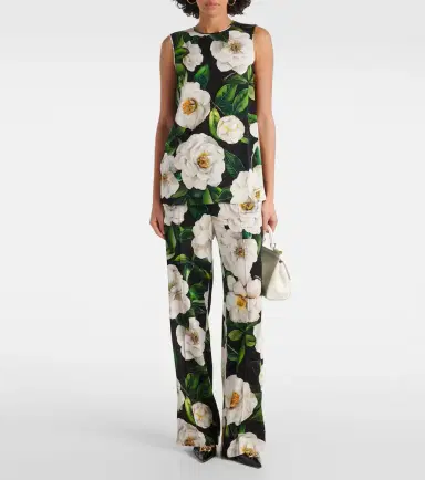Dolce & Gabbana Floral silk-blend charmeuse top | Thumbnail 4 Dolce & Gabbana Floral silk-blend charmeuse top | Thumbnail 4
