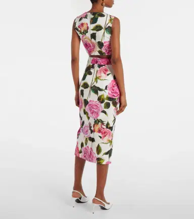 Dolce & Gabbana Floral cotton-blend crop top | Thumbnail 2 Dolce & Gabbana Floral cotton-blend crop top | Thumbnail 2