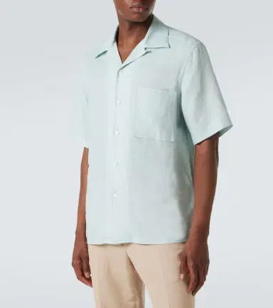 Zegna Linen bowling shirt | Thumbnail 2 Zegna Linen bowling shirt | Thumbnail 2