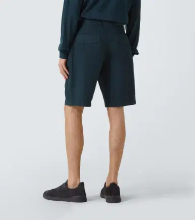 Zegna Cotton and linen shorts | Thumbnail 4 Zegna Cotton and linen shorts | Thumbnail 4
