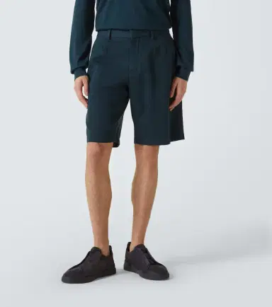 Zegna Cotton and linen shorts | Thumbnail 5 Zegna Cotton and linen shorts | Thumbnail 5
