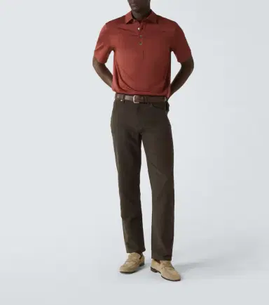Zegna Silk and cotton polo shirt | Thumbnail 2 Zegna Silk and cotton polo shirt | Thumbnail 2