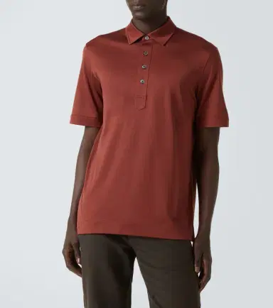 Zegna Silk and cotton polo shirt | Thumbnail 3 Zegna Silk and cotton polo shirt | Thumbnail 3