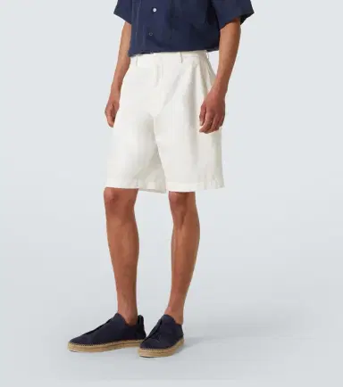 Zegna Cotton and linen Bermuda shorts | Thumbnail 3 Zegna Cotton and linen Bermuda shorts | Thumbnail 3