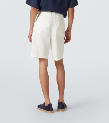 Zegna Cotton and linen Bermuda shorts | Thumbnail 4 Zegna Cotton and linen Bermuda shorts | Thumbnail 4