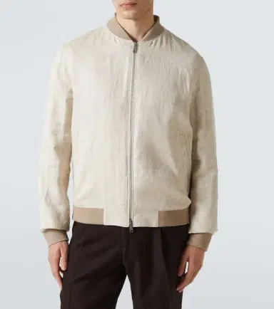 Zegna Linen bomber jacket | Thumbnail 5 Zegna Linen bomber jacket | Thumbnail 5