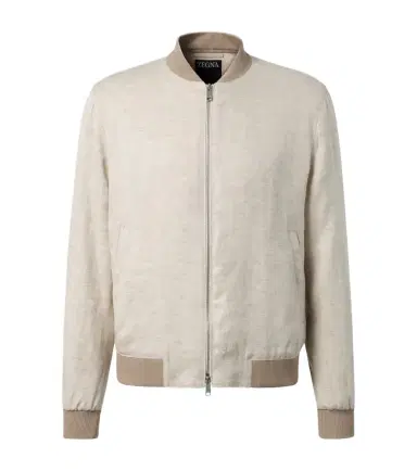 Zegna Linen bomber jacket | Thumbnail 1 Zegna Linen bomber jacket | Thumbnail 1