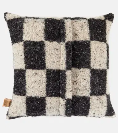 The House of Lyria Ronce checked wool-blend cushion | Thumbnail 3 The House of Lyria Ronce checked wool-blend cushion | Thumbnail 3