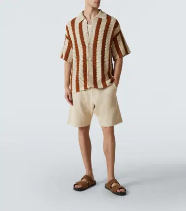Orlebar Brown Thomas crochet cotton bowling shirt | Thumbnail 2 Orlebar Brown Thomas crochet cotton bowling shirt | Thumbnail 2
