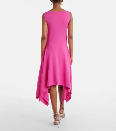 Oscar de la Renta Floral-appliqué asymmetric cocktail dress | Thumbnail 2 Oscar de la Renta Floral-appliqué asymmetric cocktail dress | Thumbnail 2