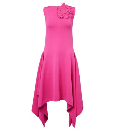 Oscar de la Renta Floral-appliqué asymmetric cocktail dress | Thumbnail 1 Oscar de la Renta Floral-appliqué asymmetric cocktail dress | Thumbnail 1