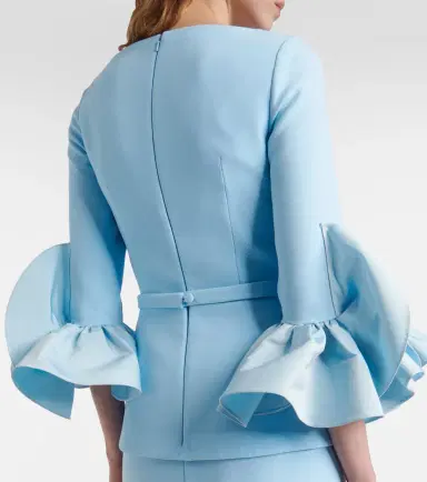 Safiyaa Clemence ruffled crêpe gown | Thumbnail 6 Safiyaa Clemence ruffled crêpe gown | Thumbnail 6