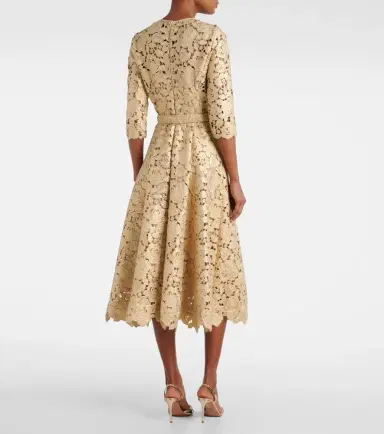 Oscar de la Renta Guipure lace cocktail dress | Thumbnail 3 Oscar de la Renta Guipure lace cocktail dress | Thumbnail 3