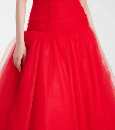 Carolina Herrera Embellished strapless tulle gown | Thumbnail 5 Carolina Herrera Embellished strapless tulle gown | Thumbnail 5