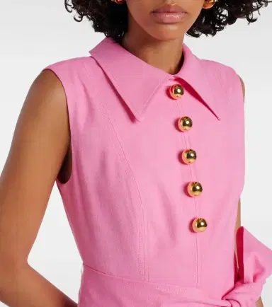 Carolina Herrera Belted twill midi dress | Thumbnail 5 Carolina Herrera Belted twill midi dress | Thumbnail 5