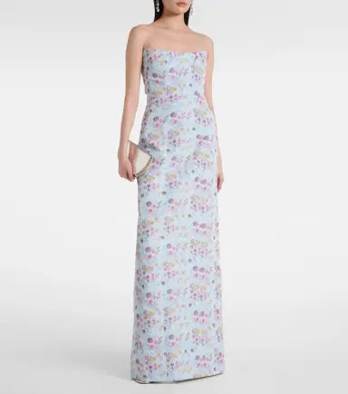 Markarian Odessa floral ikat corset gown | Thumbnail 3 Markarian Odessa floral ikat corset gown | Thumbnail 3