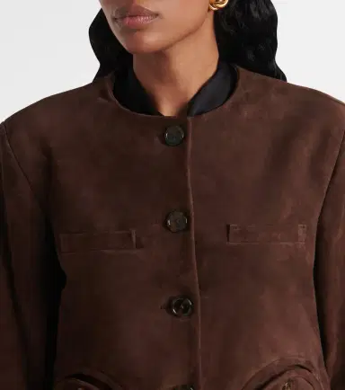 Blazé Milano Blazé Milano Gliss Bolero suede jacket | Thumbnail 4 Blazé Milano Blazé Milano Gliss Bolero suede jacket | Thumbnail 4