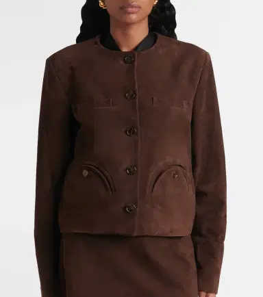 Blazé Milano Blazé Milano Gliss Bolero suede jacket | Thumbnail 5 Blazé Milano Blazé Milano Gliss Bolero suede jacket | Thumbnail 5