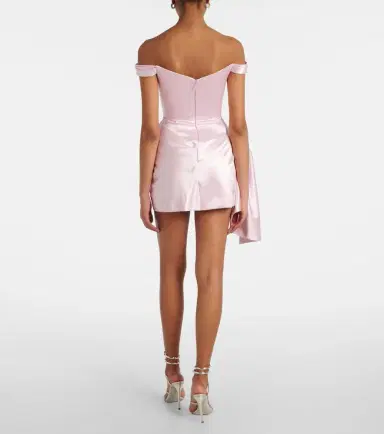 Alex Perry Draped duchess satin minidress | Thumbnail 2 Alex Perry Draped duchess satin minidress | Thumbnail 2