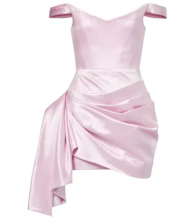 Alex Perry Draped duchess satin minidress | Thumbnail 1 Alex Perry Draped duchess satin minidress | Thumbnail 1