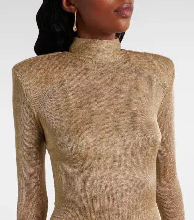 The New Arrivals Ilkyaz Ozel Donyale knitted lamé gown | Thumbnail 5 The New Arrivals Ilkyaz Ozel Donyale knitted lamé gown | Thumbnail 5