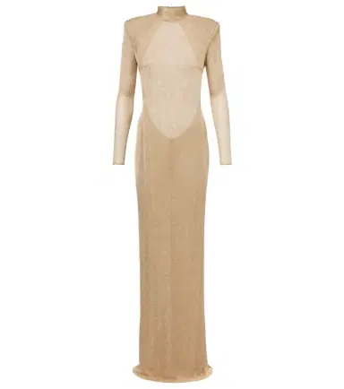The New Arrivals Ilkyaz Ozel Donyale knitted lamé gown | Thumbnail 1 The New Arrivals Ilkyaz Ozel Donyale knitted lamé gown | Thumbnail 1