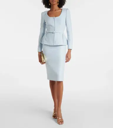 Roland Mouret Bouclé midi skirt | Thumbnail 2 Roland Mouret Bouclé midi skirt | Thumbnail 2