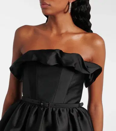 Roland Mouret Ruffled draped strapless minidress | Thumbnail 3 Roland Mouret Ruffled draped strapless minidress | Thumbnail 3
