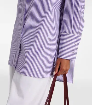 Max Mara Tubinga striped poplin shirt | Thumbnail 3 Max Mara Tubinga striped poplin shirt | Thumbnail 3