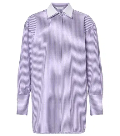 Max Mara Tubinga striped poplin shirt | Thumbnail 1 Max Mara Tubinga striped poplin shirt | Thumbnail 1