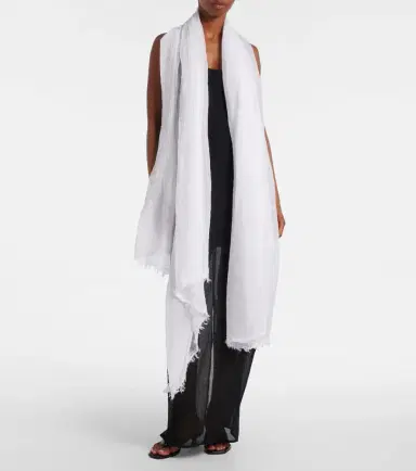 TOTEME Cotton scarf | Thumbnail 4 TOTEME Cotton scarf | Thumbnail 4